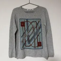 カシミヤ100% tutti colori 馬具柄 カシミヤニット セーター L