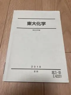 東大化学 2018年 高3 夏期 E 42201