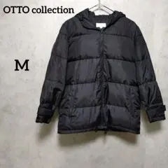 OTTO オットーコレクション　フード付ダウンジャケット　ダウンコート　黒　M