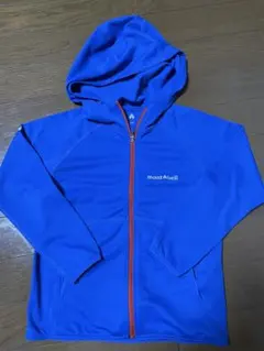 mont-bell ジップアップパーカー ブルー 110cm
