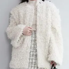 CHICO プードルコート ファーコート ベスト