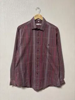 80s クリスチャンディオール ストライプ長袖シャツ