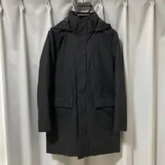【S】UNIQLO ハイブリッドダウンコート ブラック(黒) ユニクロ