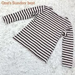 【One’s Sunday best】ボーダーロンT 長袖カットソー メンズ M