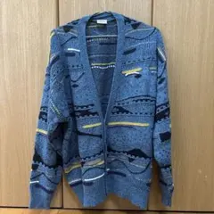 【古着】Angelo Litricoブルーカーディガン メンズ