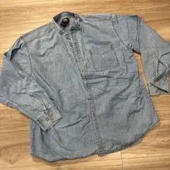 デニムシャツ Lサイズ ボタンアップ