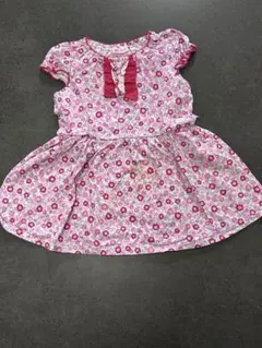 ミキハウス花柄フリルワンピース 90cm