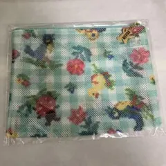 フェイラー ハイジチェック メッシュポーチ グリーン 限定完売品