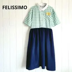 FELISSIMO Aライン 半袖ワンピース POTTO CO&tion A25