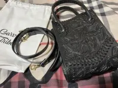 Handle tote bag ブラックのサムネイル