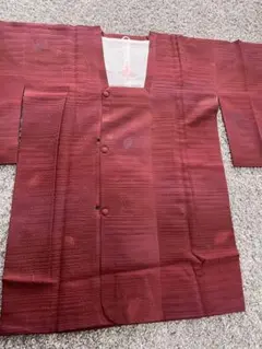 羽織 和装 赤 エンジ 昭和 レトロ アンティーク