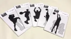スラムダンク　ミニウォールステッカー　5種セット