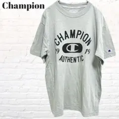 チャンピオン　ロゴTシャツ　半袖　カーキ　スポーツ　カジュアル　ワンポイント