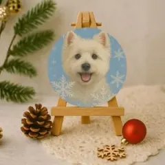 【送料無料❣️】ウエスティ防水ステッカー 雪の結晶