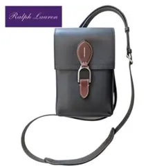 RALPH LAUREN PURPLE LABEL ブラックミニショルダーバッグ 2026年最新】RALPH LAUREN Black Label ／ Purple Label メンズバッグ