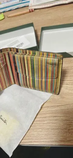 Paul Smith 二つ折り財布 マルチストライプ