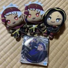 ツイステ スカラビアまとめ売り★カリム ジャミル ぬいぐるみ 缶バッジ