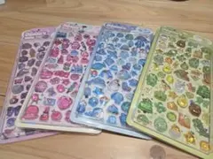 3Dシール 多様なデザイン 4枚セット