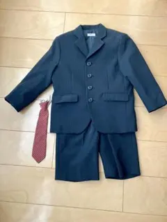 フォーマルスーツ ブラックストライプ 110