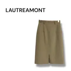 【ロートレアモン】タイトスカート　膝下　大人シンプル　オフィス　ベージュ　36