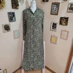 ニコアンド とケイタマルヤマ花柄シャツワンピース