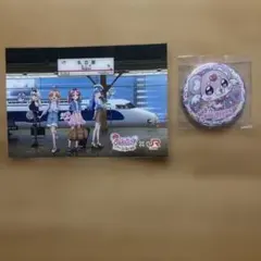 ポチタン 缶バッジ プリキュア 推し旅 名探偵プリキュア 新幹線　ポストカード付