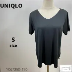 UNIQLO ユニクロ エアリズムシームレスVネックロングT インナーシャツ S