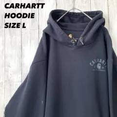 ゆ*う様 CARHARTTカーハート プリントスエットパーカー L ネイビー　ア