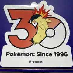 ポケモン 韓国限定 ポケモンストア30周年ロゴステッカー シール マグマラシのサムネイル