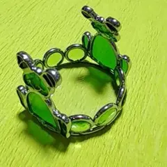 カエルのステンドグラス小物入れ