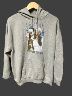 AALIYAH PRINCESS OF R&B パーカー グレー