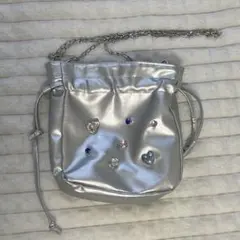 SHEIN シルバーショルダーバッグ