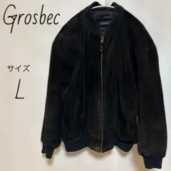 クローズベック　 Grosbec スウェードブルゾン　サイズL ブラック 2026年最新】GROSBEC メンズ レザージャケット・ライダースの人気