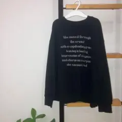 Φand D.petition main ロゴ刺繍入りトレーナーΦプティマイン