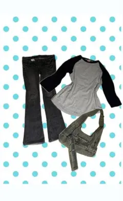 古着 y2k コーデ