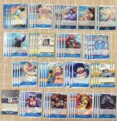 ワンピースカードゲーム 蒼海の七傑 ジンベエ 青デッキパーツまとめ売り