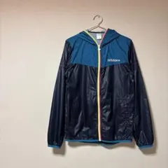 古着 adidas 黒 ドット 水玉 ナイロン ウィンドブレーカー y2k 平成のサムネイル