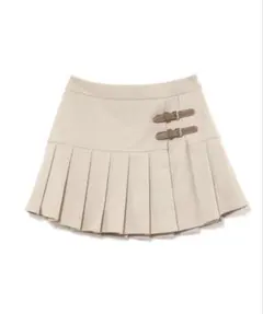 andmary Trench pleats mini skirt beige - メルカリ