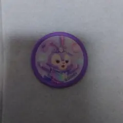 ディズニーキャラクター 紫色 ワッペン