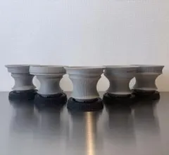 人気鉢 5点セット（Matte Gray 3号）作家鉢のサムネイル