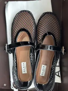 ALAIA フィッシュネット バレエ フラットシューズ 37