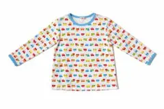 ミキハウス ホットビスケッツ 長袖 ロンT 120 車柄 カラフル 総柄