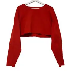 レッド 赤　長袖　スウェット