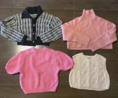 ＊春先ショート丈ニット4点SET＊