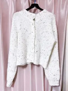 カーディガン ホワイト レディース 冬服 chocol raffine robe