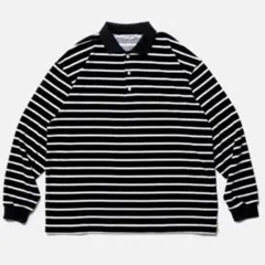 SILK NEP HEAVY MOSS STITCH BORDER POLO M - メルカリ