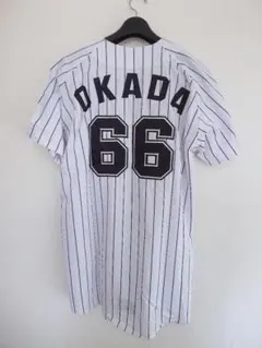 千葉ロッテマリーンズ岡田幸文デサント支給品半袖フリース実使用ユニフォーム 千葉ロッテマリーンズ岡田幸文デサント支給品半袖フリース実使用