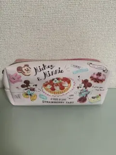 【新学期】ディズニーミッキー＆ミニー ペンケースピンク色