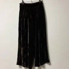 ベロアパンツ ワイドパンツ