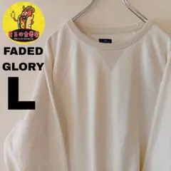 USA古着 FADEDGLORY　スウェットL　ホワイトのサムネイル